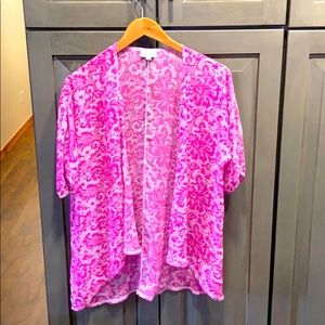 Short sleeve light weight cardigan